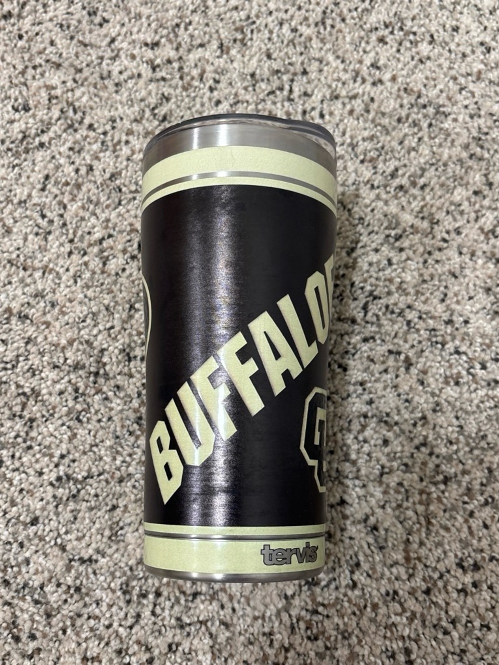 tervis Buffalo Collegiate Tumbler in Black and Cream